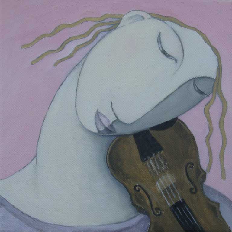 painting of fiddle player